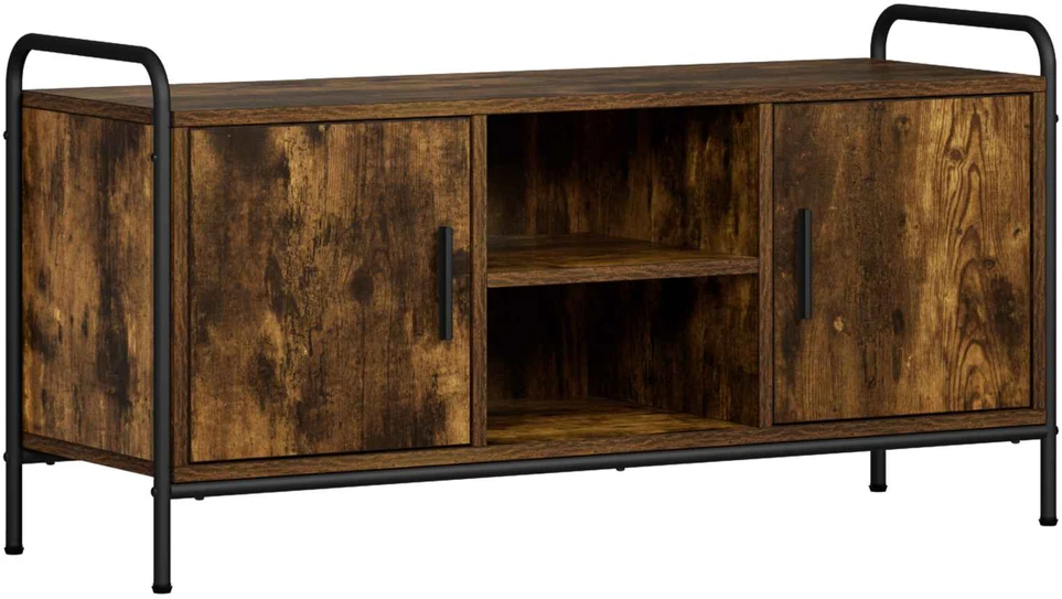 TV staliukas Televizoriaus spintelė 99 x 33 x 50 cm Dūminio ąžuolo