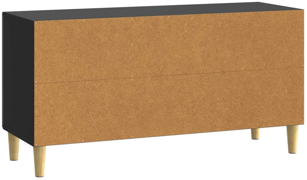 TV staliukas Televizoriaus spintelė 99 x 34,5 x 50 cm Juoda Apdirbta mediena
