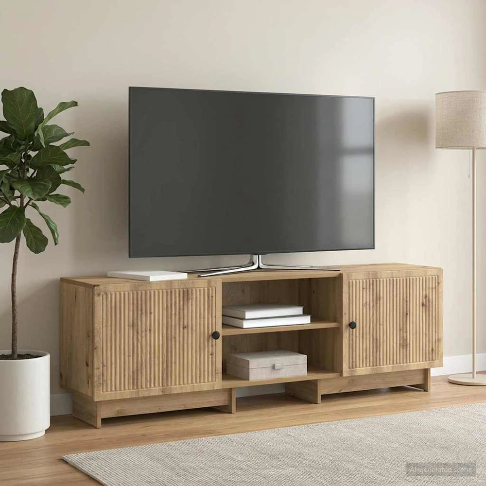 TV staliukas Televizoriaus spintelė 150 x 31 x 50 cm Artisano ąžuolo