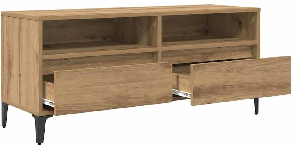 TV staliukas Televizoriaus spintelė 100 x 34,5 x 44,5 cm Amatininkų ąžuolas