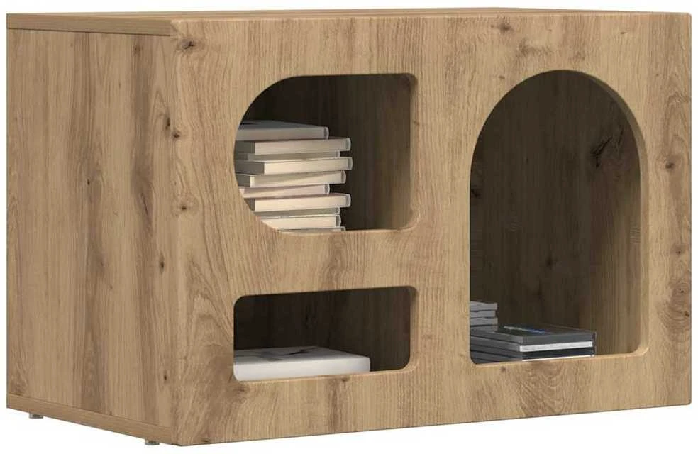 TV staliukas Televizoriaus spintelė ELST 60 x 35 x 40 cm Amatininkų ąžuolas