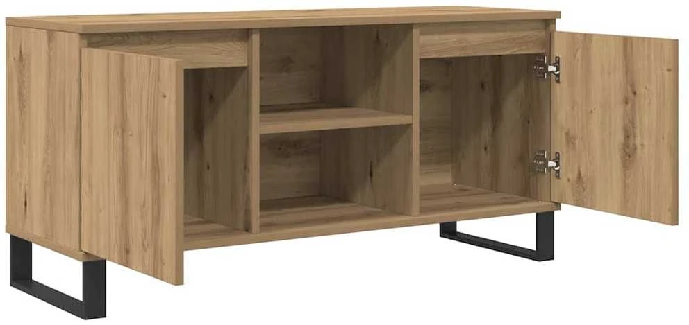 TV staliukas Televizoriaus spintelė 104 x 35 x 50 cm Amatininkų ąžuolas