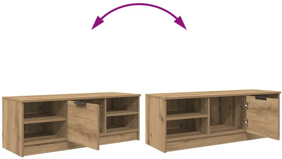 TV staliukas Televizoriaus spintelė 102 x 35 x 36,5 cm Amatininkų ąžuolas
