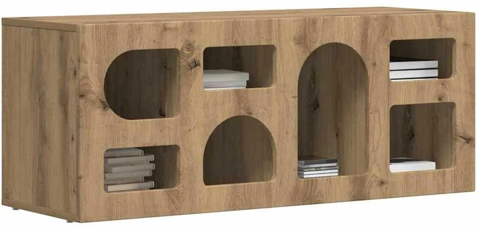 TV staliukas Televizoriaus spintelė ELST 100 x 35 x 40 cm Amatininkų ąžuolas