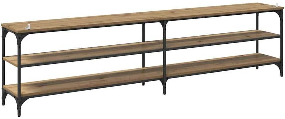 TV staliukas Televizoriaus spintelė 200 x 30 x 50 cm Amatininkų ąžuolas