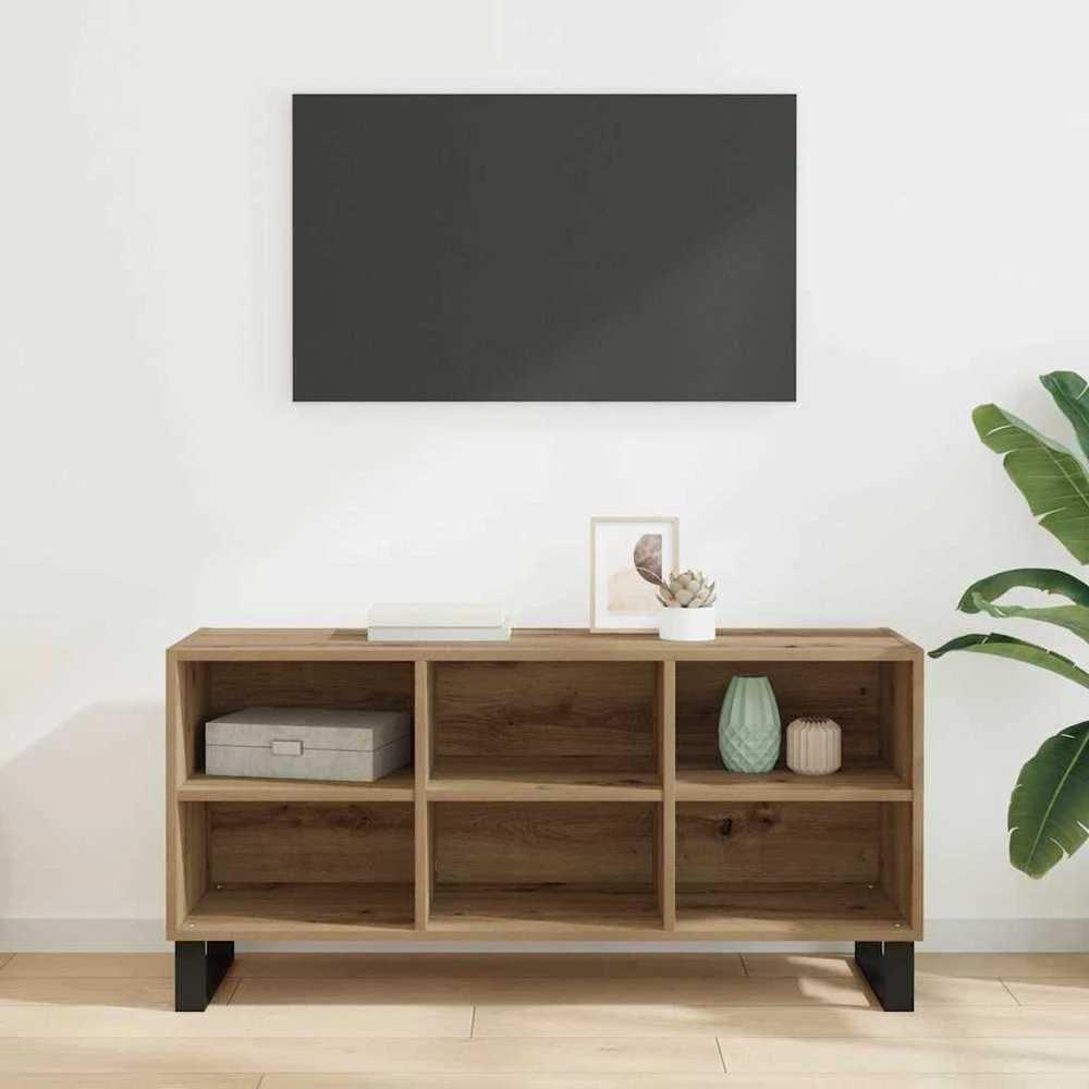 TV staliukas Televizoriaus spintelė 103,5 x 30 x 50 cm Amatininkų ąžuolas