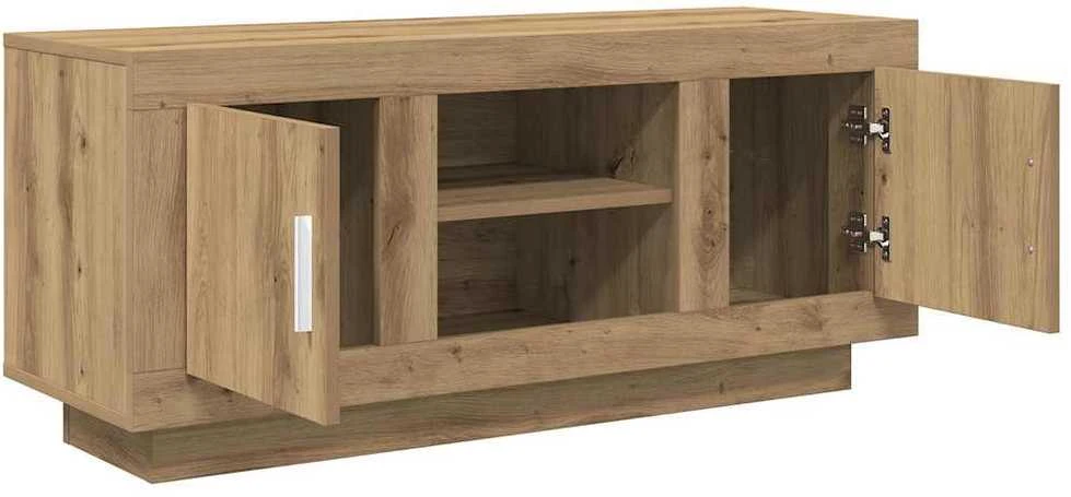 TV staliukas Televizoriaus spintelė 102 x 35 x 45 cm Amatininkų ąžuolas