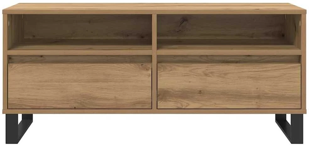 TV staliukas Televizoriaus spintelė 100 x 34,5 x 44,5 cm Amatininkų ąžuolas