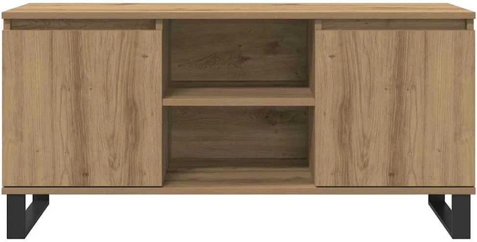 TV staliukas Televizoriaus spintelė 104 x 35 x 50 cm Amatininkų ąžuolas
