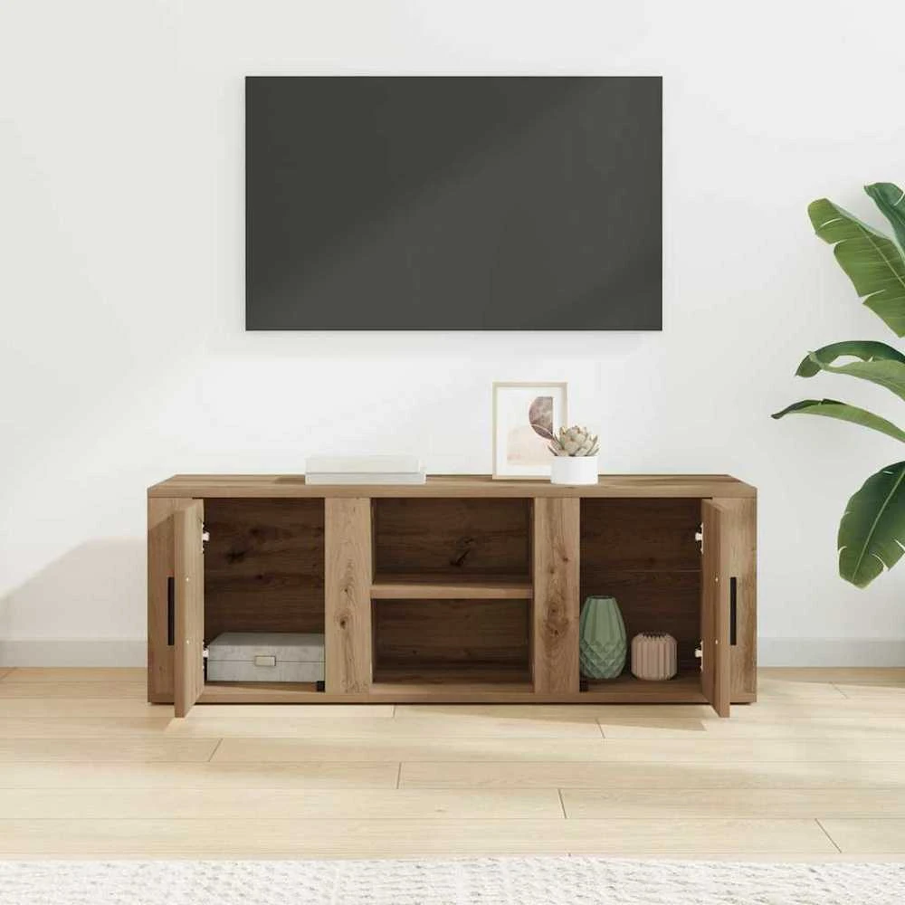 TV staliukas Televizoriaus spintelė 100 x 31,5 x 35 cm Amatininkų ąžuolas