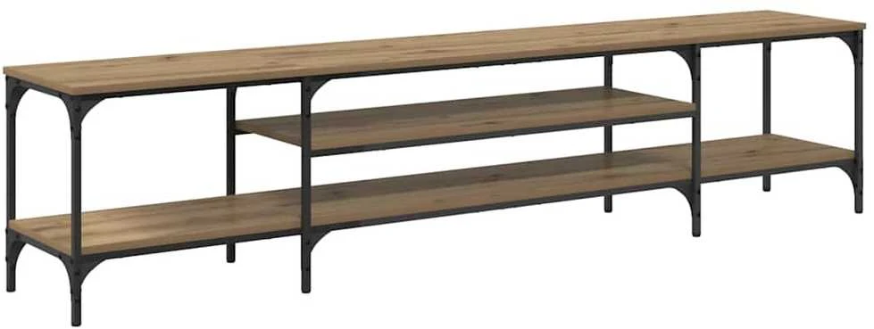 TV staliukas Televizoriaus spintelė 201 x 35 x 45 cm Amatininkų ąžuolas