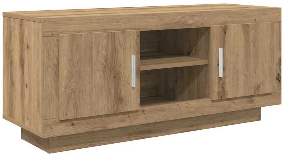 TV staliukas Televizoriaus spintelė 102 x 35 x 45 cm Amatininkų ąžuolas