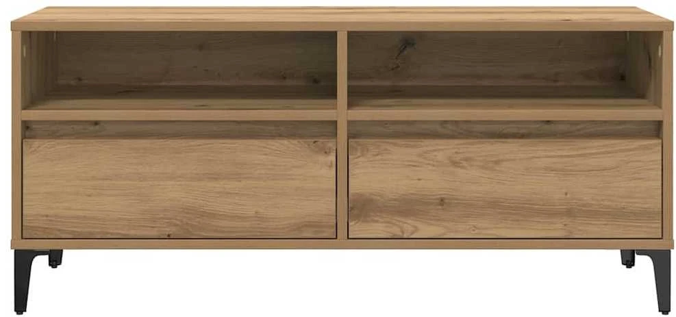 TV staliukas Televizoriaus spintelė 100 x 34,5 x 44,5 cm Amatininkų ąžuolas