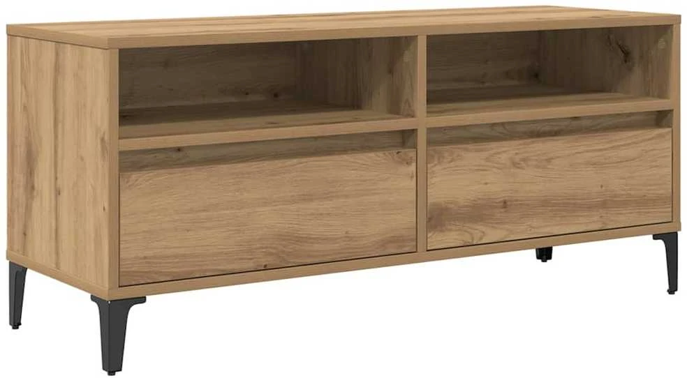 TV staliukas Televizoriaus spintelė 100 x 34,5 x 44,5 cm Amatininkų ąžuolas