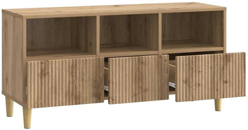 TV staliukas Televizoriaus spintelė 102 x 34,5 x 50 cm Artisano ąžuolo