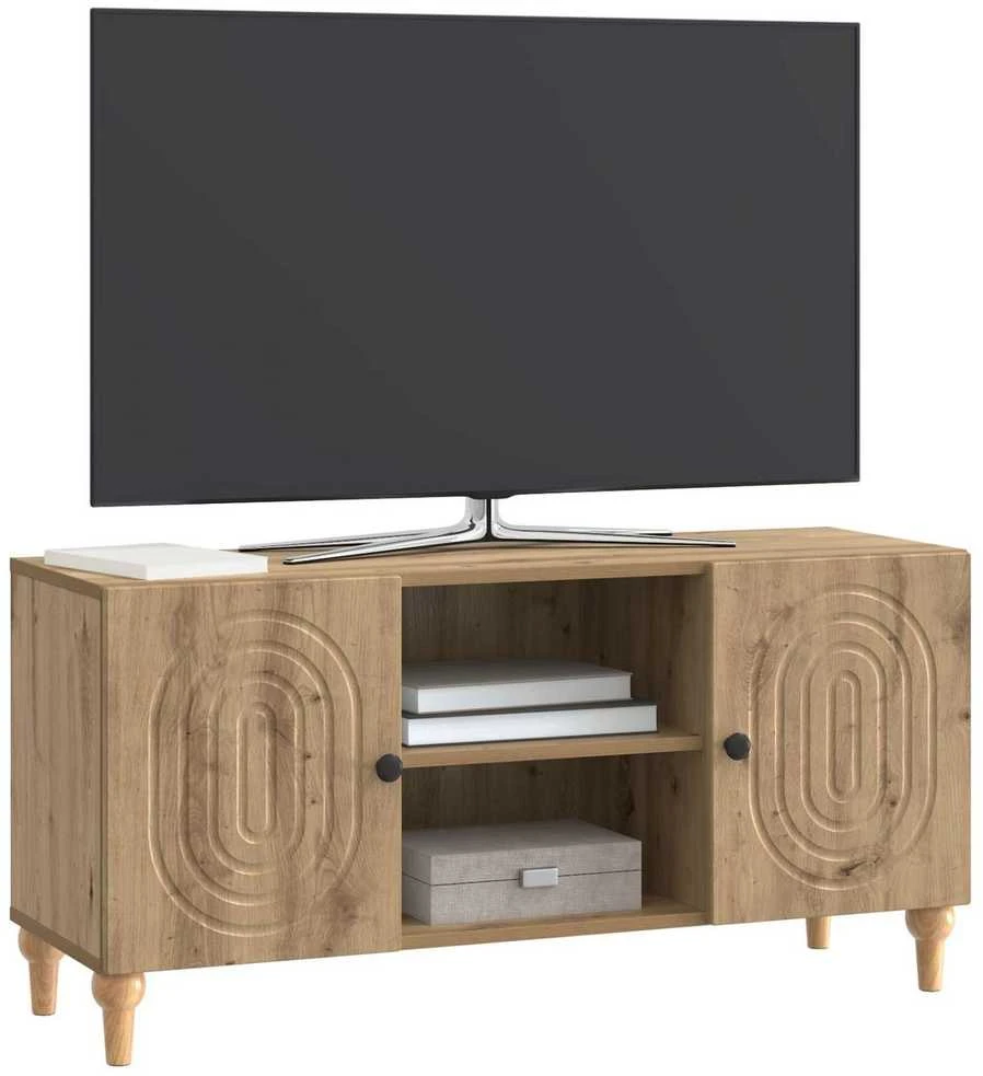 TV staliukas Televizoriaus spintelė 102 x 34,5 x 50 cm Artisano ąžuolo