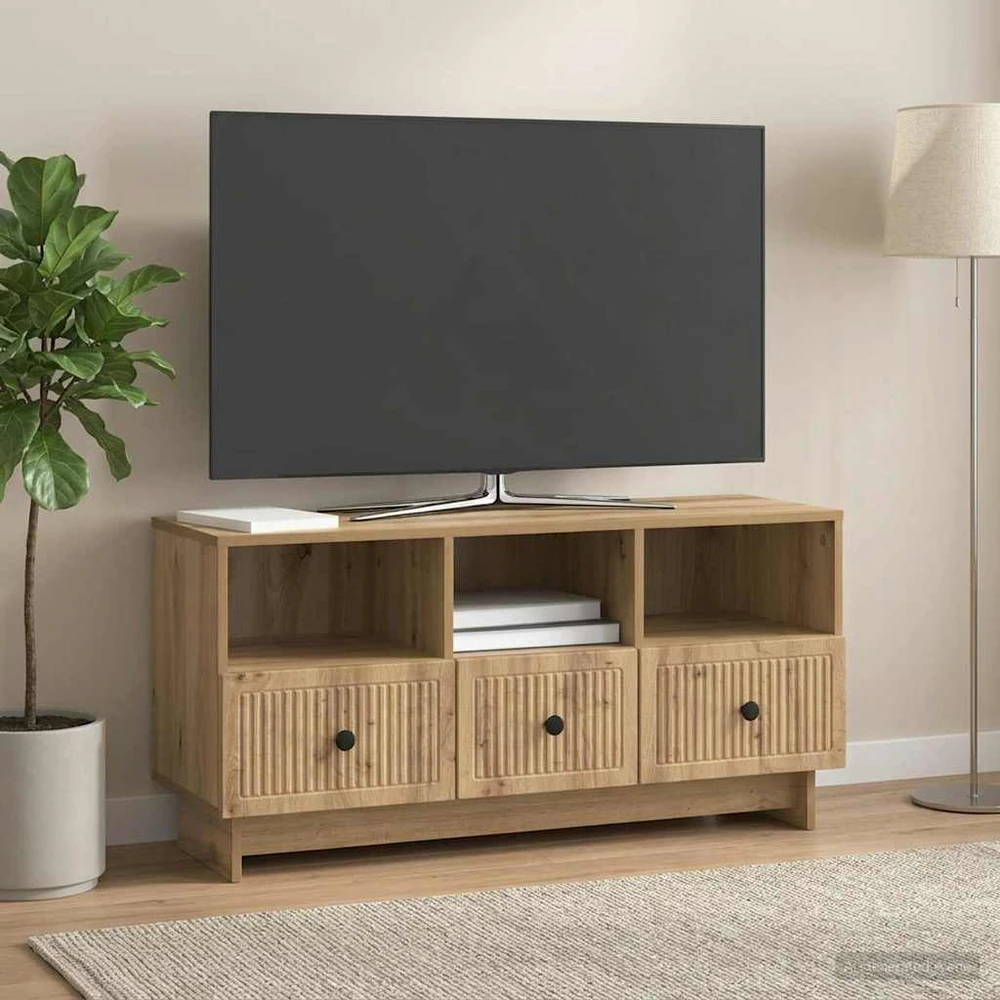 Televizoriaus spintelė 102 x 34,5 x 50 cm Artisano ąžuolo