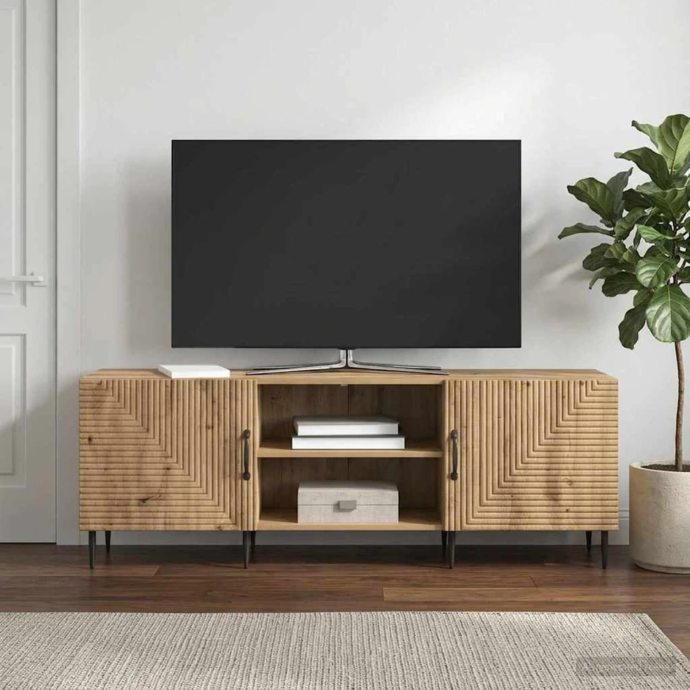 TV staliukas Televizoriaus spintelė 150 x 31 x 50 cm Artisano ąžuolo