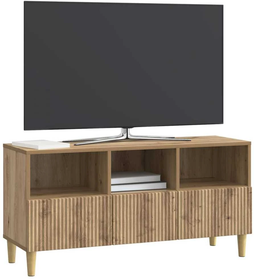 TV staliukas Televizoriaus spintelė 102 x 34,5 x 50 cm Artisano ąžuolo