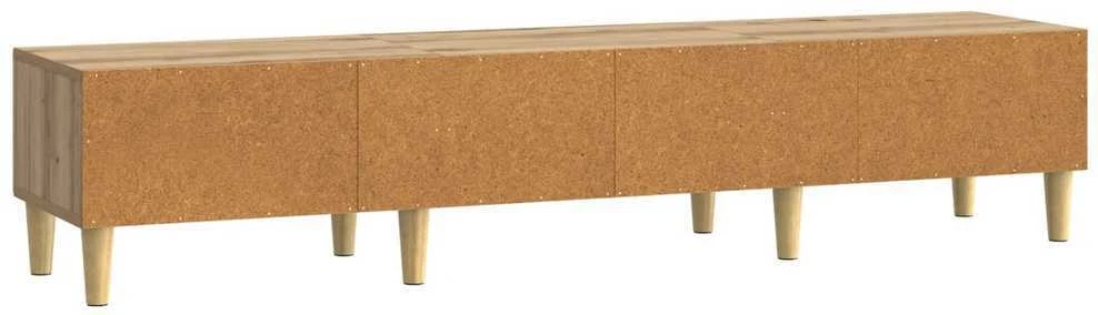 TV staliukas Televizoriaus spintelė 147 x 34,5 x 30 cm Artisano ąžuolo