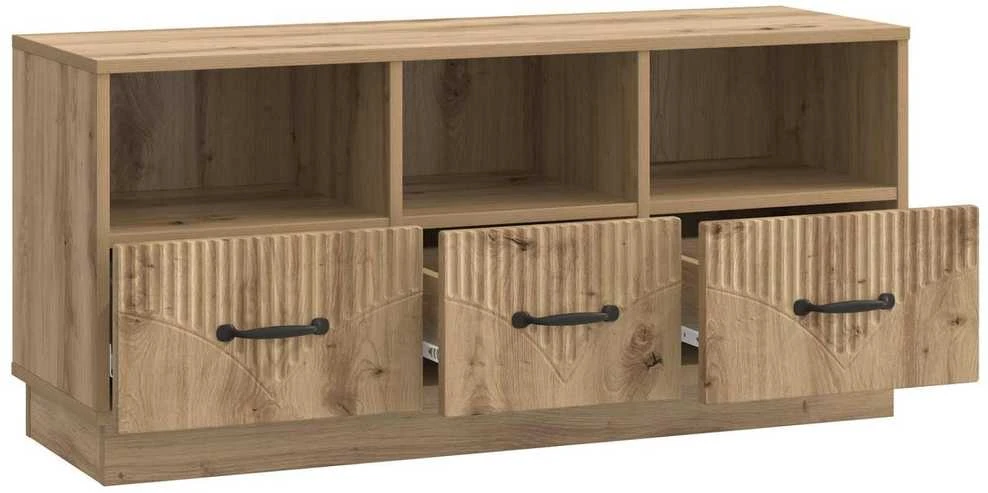 TV staliukas Televizoriaus spintelė 102 x 34,5 x 47 cm Artisano ąžuolo