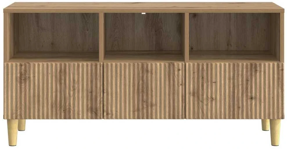 TV staliukas Televizoriaus spintelė 102 x 34,5 x 50 cm Artisano ąžuolo