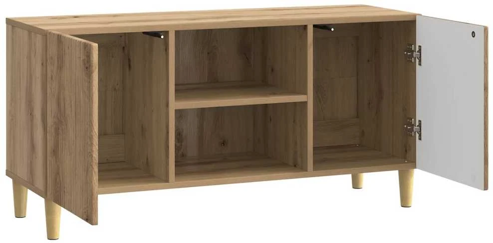 TV staliukas Televizoriaus spintelė 102 x 34,5 x 50 cm Artisano ąžuolo