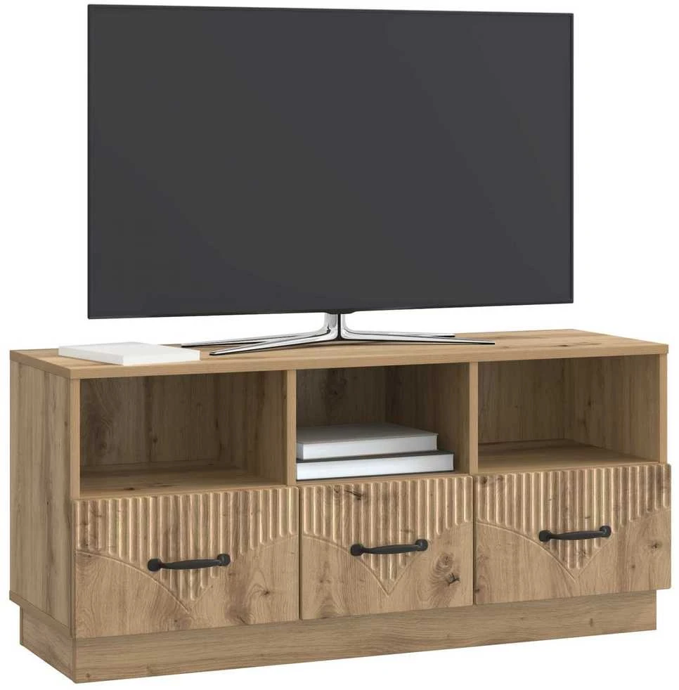 TV staliukas Televizoriaus spintelė 102 x 34,5 x 47 cm Artisano ąžuolo