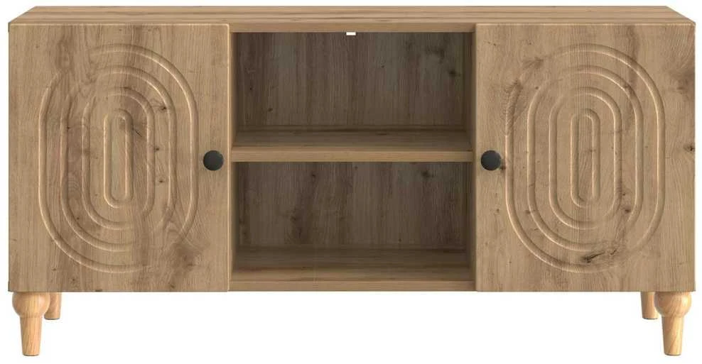 TV staliukas Televizoriaus spintelė 102 x 34,5 x 50 cm Artisano ąžuolo