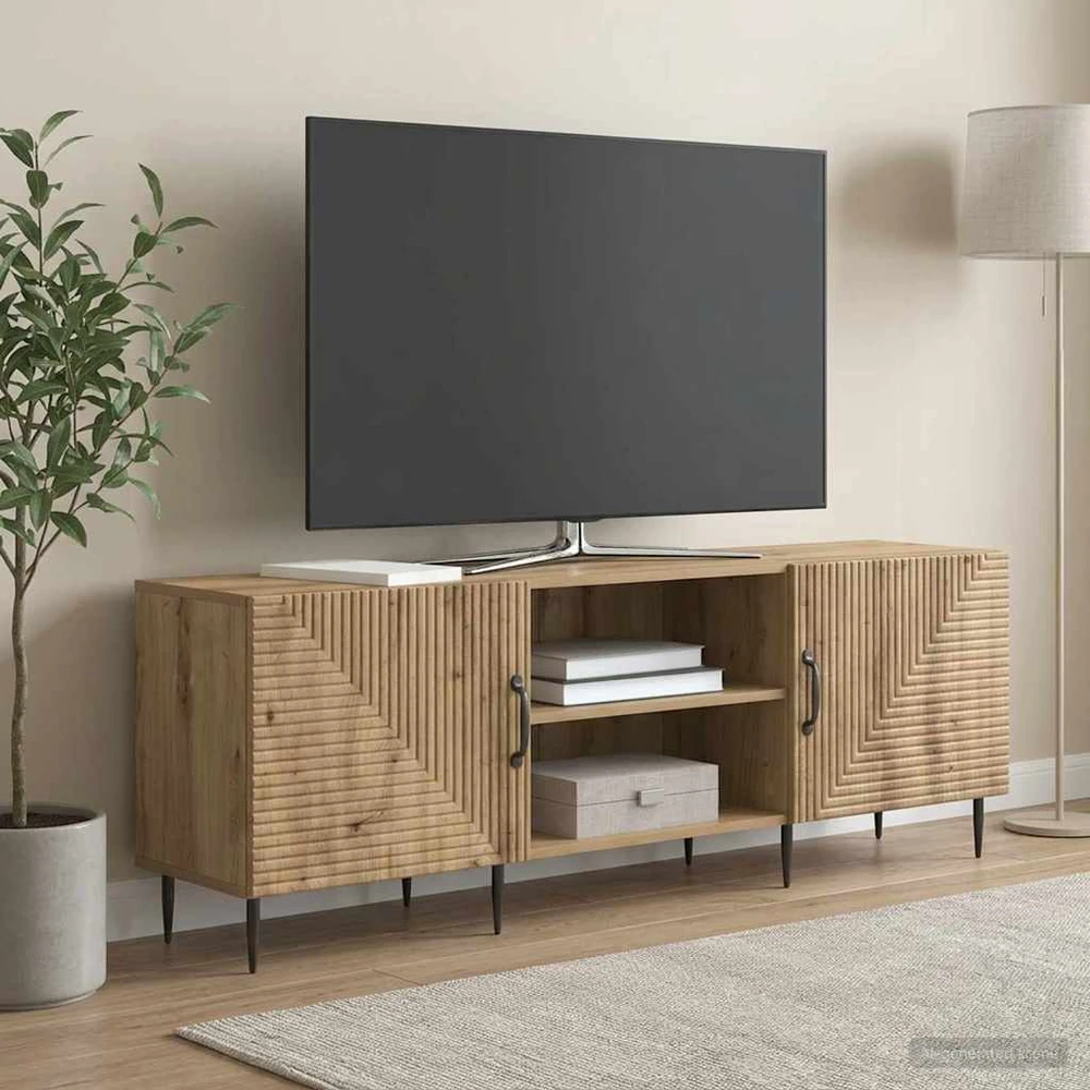 TV staliukas Televizoriaus spintelė 150 x 31 x 50 cm Artisano ąžuolo