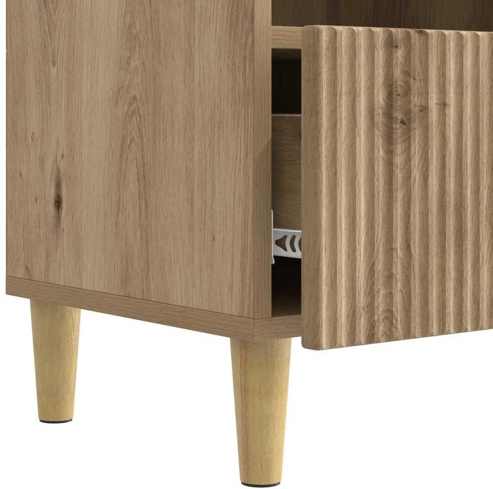 TV staliukas Televizoriaus spintelė 102 x 34,5 x 50 cm Artisano ąžuolo