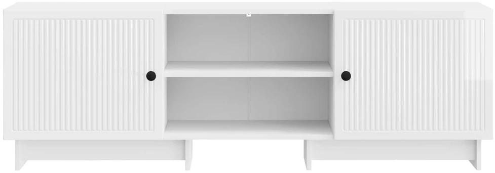 TV staliukas Televizoriaus spintelė 150 x 31 x 50 cm Itin blizgi balta
