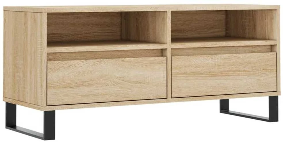 TV staliukas Televizoriaus spintelė, ąžuolo, 100x34,5x44,5cm, mediena