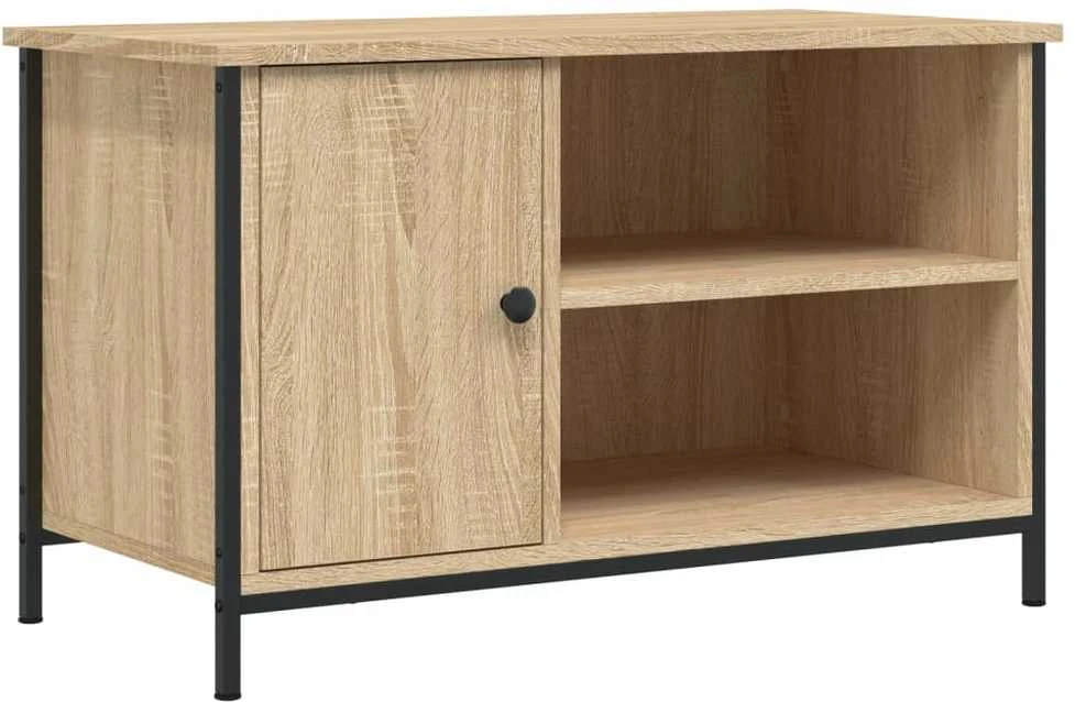 TV staliukas Televizoriaus spintelė, ąžuolo, 80x40x50cm, apdirbta mediena