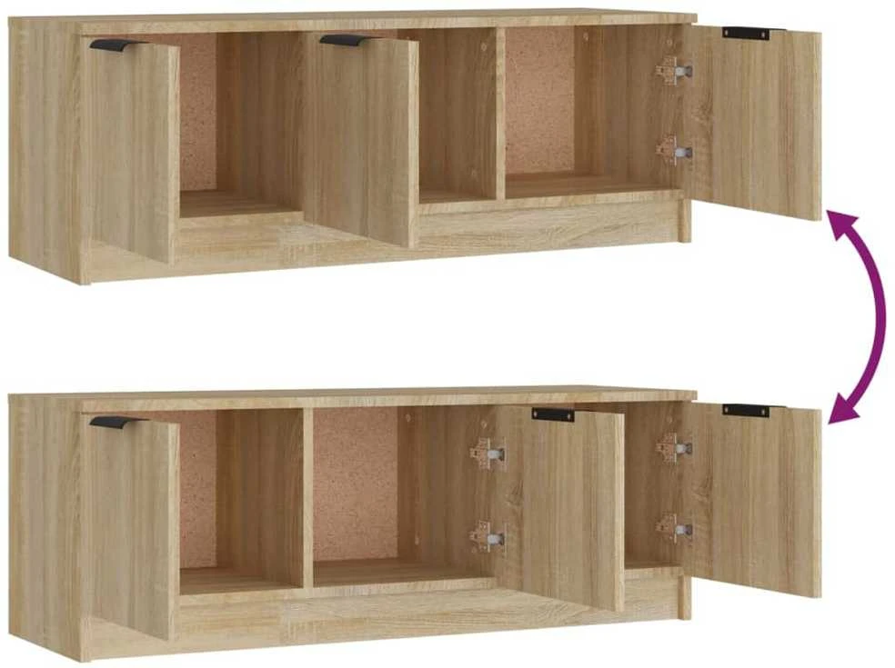 TV staliukas Televizoriaus spintelė, ąžuolo, 102x35x36,5cm, apdirbta mediena