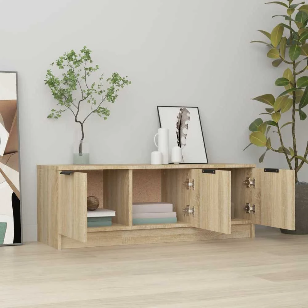 TV staliukas Televizoriaus spintelė, ąžuolo, 102x35x36,5cm, apdirbta mediena