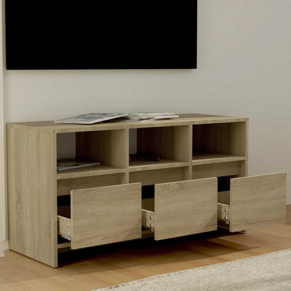 TV staliukas Televizoriaus spintelė, ąžuolo, 102x37,5x52,5cm, mediena