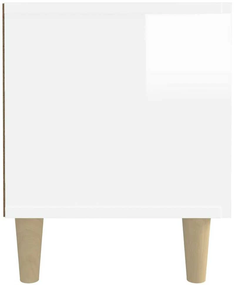 TV staliukas Televizoriaus spintelė, balta, 180x31,5x40cm, mediena, blizgi