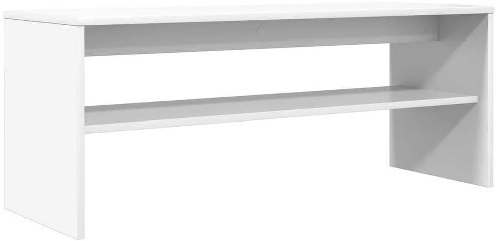 TV staliukas Televizoriaus spintelė 100 x 35 x 40 cm Balta Apdirbta mediena