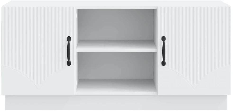 TV staliukas Televizoriaus spintelė Balta 102 x 34,5 x 47 cm