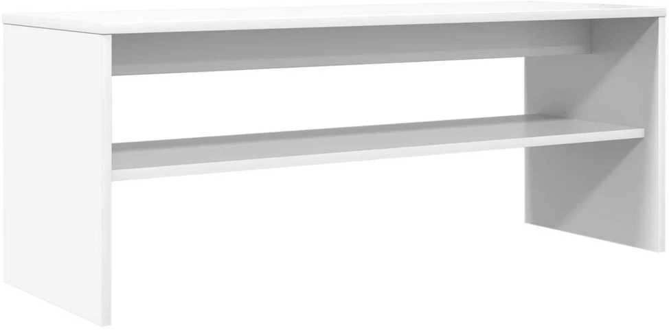 TV staliukas Televizoriaus spintelė 100 x 35 x 40 cm Balta Apdirbta mediena