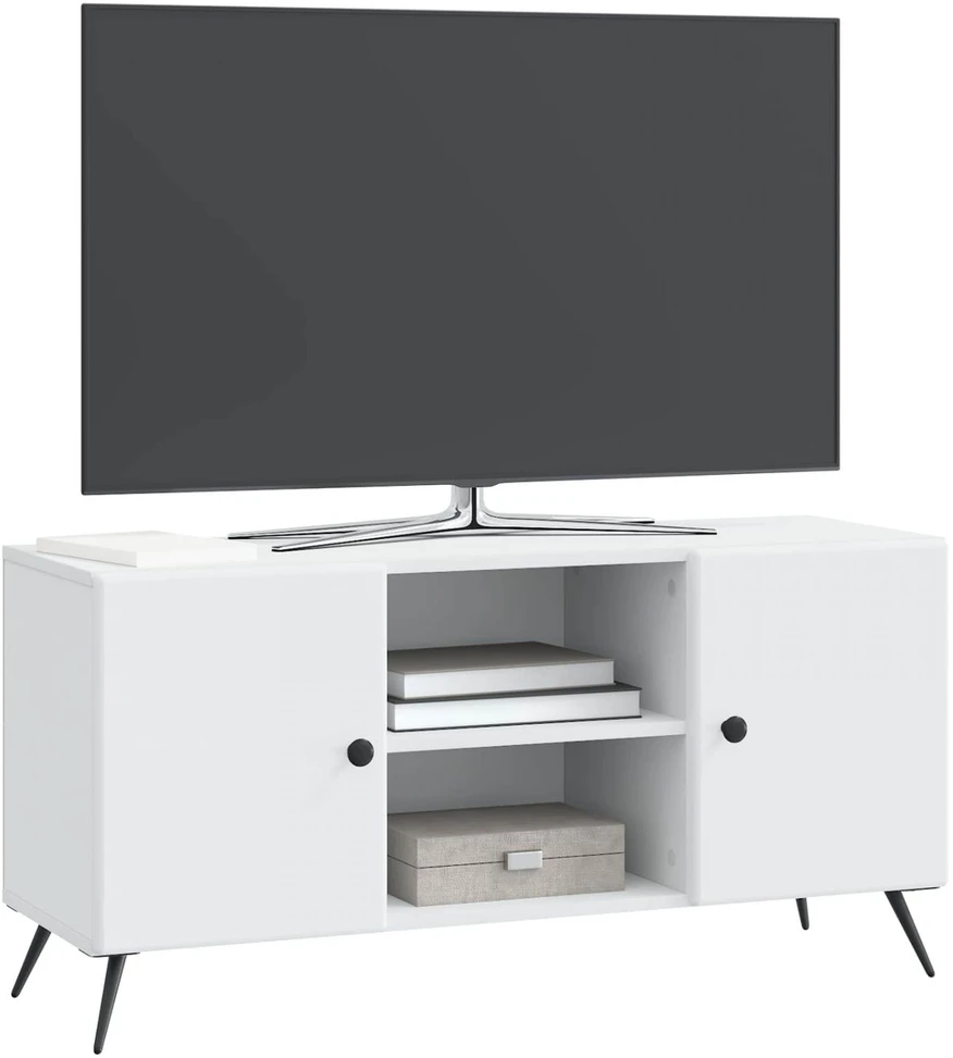 TV staliukas Televizoriaus spintelė Balta 102 x 34,5 x 50 cm