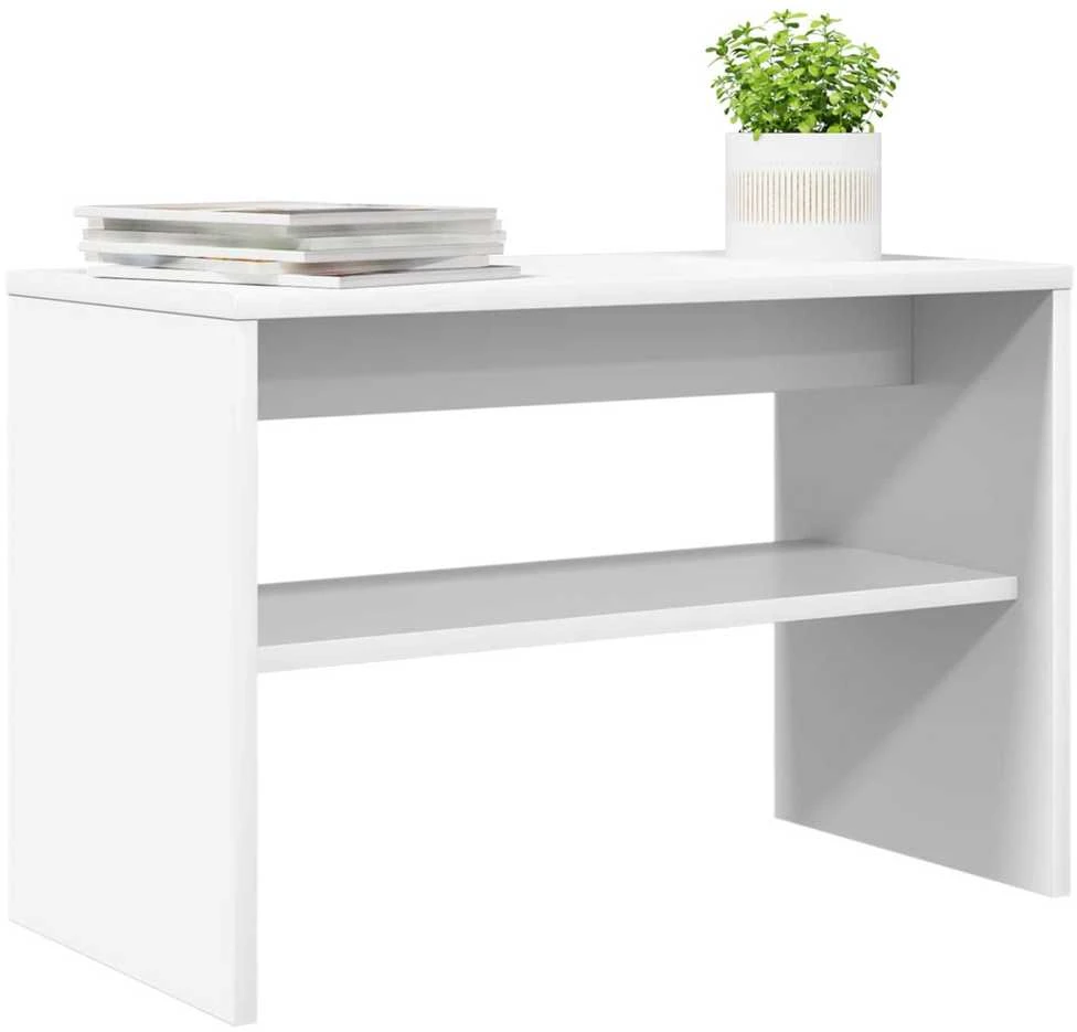 TV staliukas Televizoriaus spintelė 60 x 30 x 40 cm Balta Apdirbta mediena