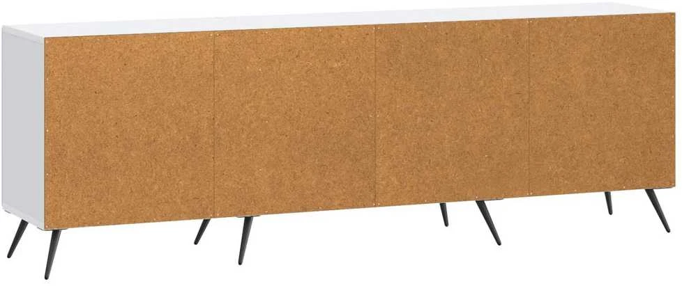 TV staliukas Televizoriaus spintelė 150 x 31 x 50 cm Balta Apdirbta mediena