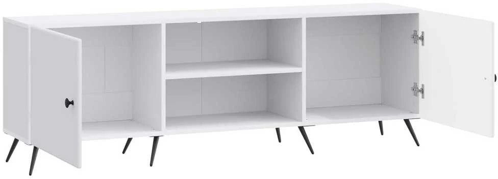 TV staliukas Televizoriaus spintelė 150 x 31 x 50 cm Balta Apdirbta mediena