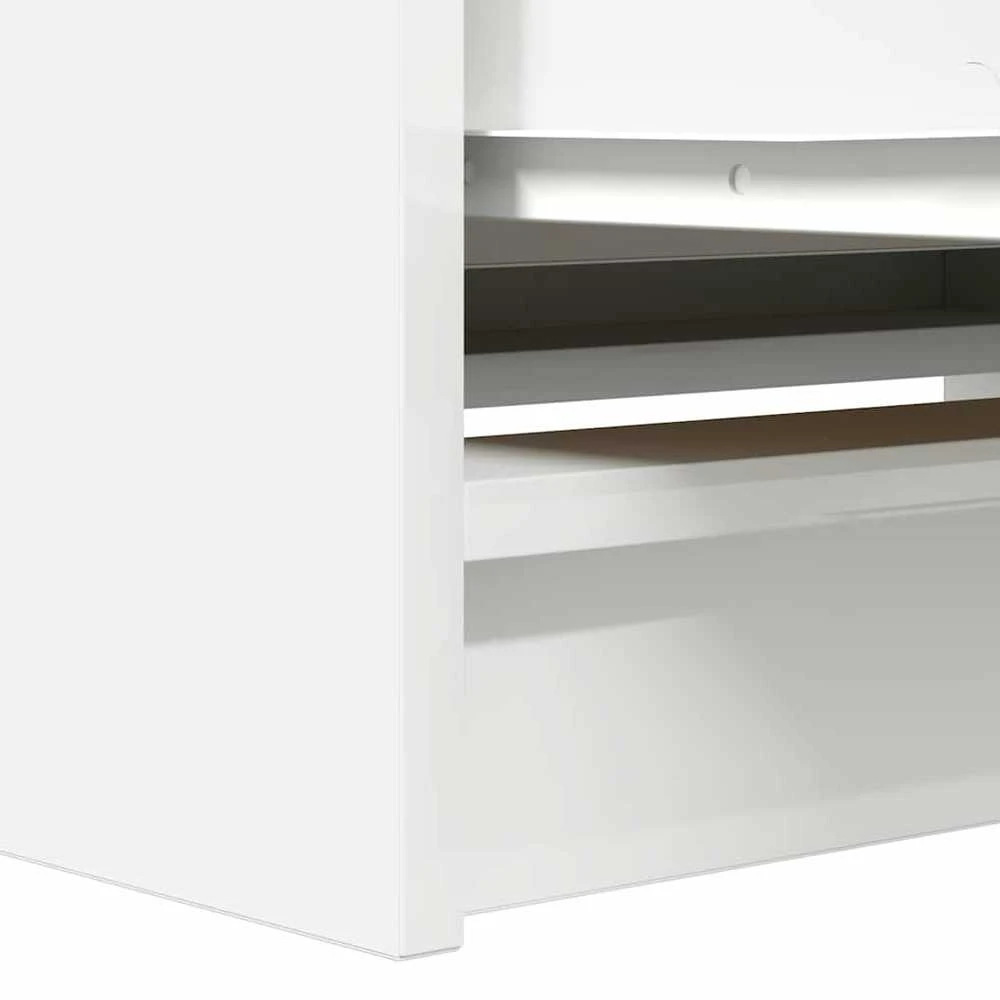 TV staliukas Televizoriaus spintelė, balta, 80x35x54 cm, apdirbta mediena