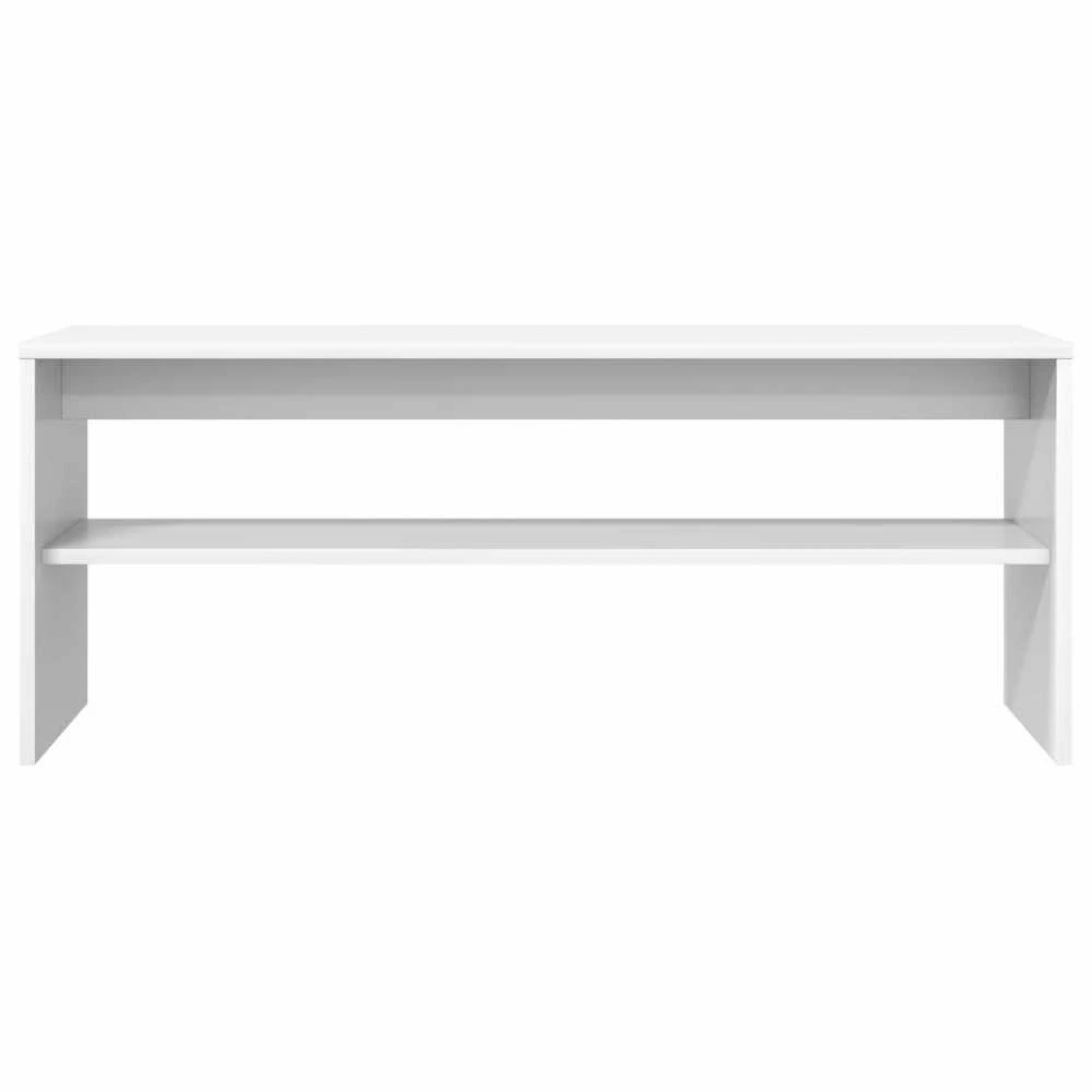 TV staliukas Televizoriaus spintelė 100 x 30 x 40 cm Balta Apdirbta mediena