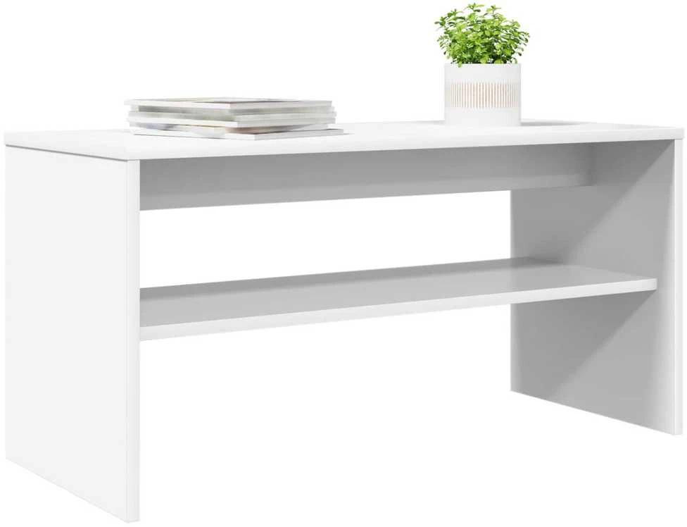 TV staliukas Televizoriaus spintelė 80 x 35 x 40 cm Balta Apdirbta mediena