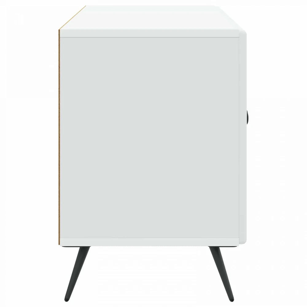 TV staliukas Televizoriaus spintelė Balta 99 x 34,5 x 50 cm Apdirbta mediena
