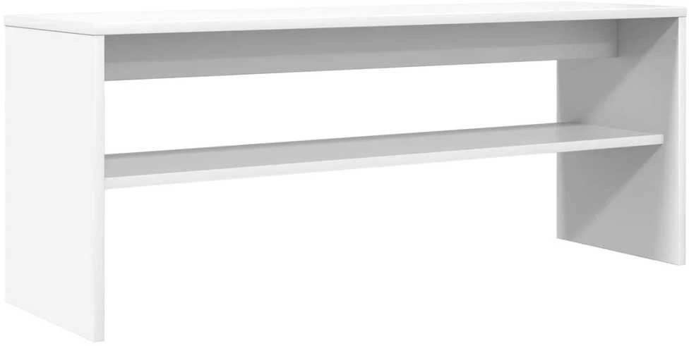 TV staliukas Televizoriaus spintelė 100 x 30 x 40 cm Balta Apdirbta mediena